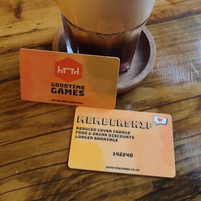 Goodtime Games membership card